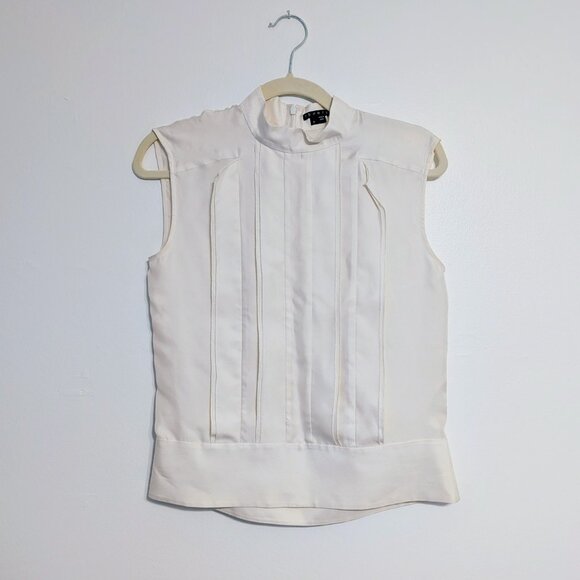 Vintage Theory 100% Silk Blouse EUC Petite - Picture 1 of 7